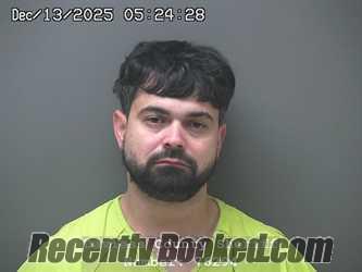 Booking photo from Daviess County, Indiana