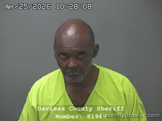 Mugshot of JAMES ROBERT BEASLEY booked in Daviess County, Indiana on April 24, 2026