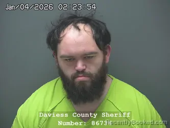 Booking photo from Daviess County, Indiana