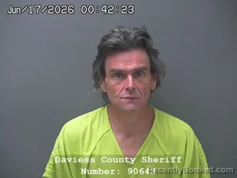 Mugshot of SCOTT DANTE MORRISSEY booked in Daviess County, Indiana on June 16, 2026