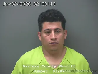 Booking photo from Daviess County, Indiana