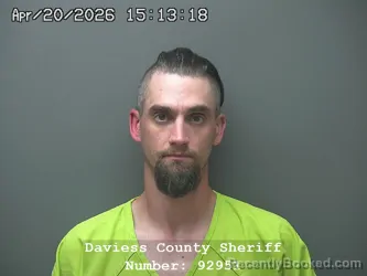 Mugshot of ANDREW STEVEN GOFORTH booked in Daviess County, Indiana on April 20, 2026