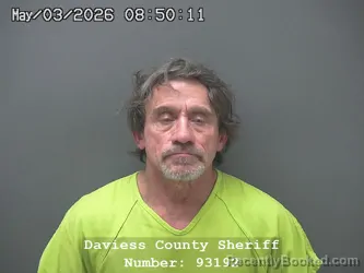 Mugshot of ROBBY DENTON ROY booked in Daviess County, Indiana on May 2, 2026
