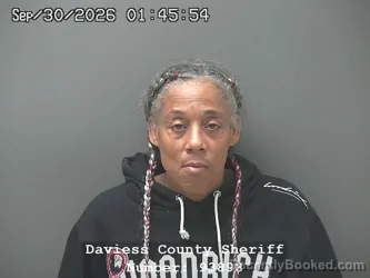 Mugshot of Lashawn J Richardson booked in Daviess County, Indiana on September 29, 2026