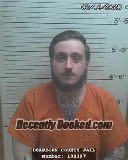 Booking photo from Dearborn County, Indiana