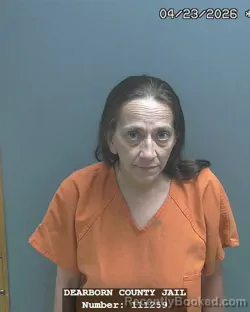 Mugshot of SHAWNA RENEE ADDISON booked in Dearborn County, Indiana on April 23, 2026