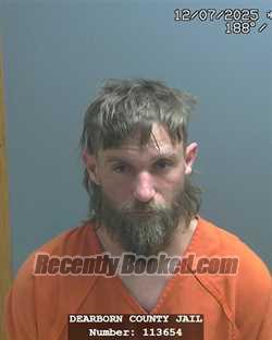 Booking photo from Dearborn County, Indiana