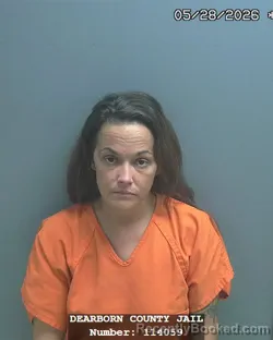 Mugshot of RICHELLA M CARTER booked in Dearborn County, Indiana on May 28, 2026