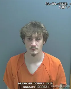 Mugshot of ALEXANDER THOMAS SPEARS booked in Dearborn County, Indiana on April 4, 2026