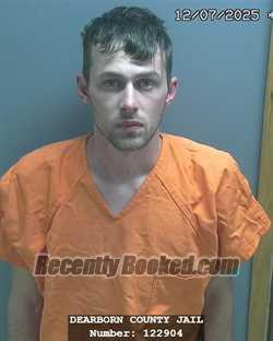 Booking photo from Dearborn County, Indiana