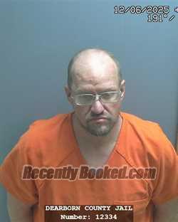 Booking photo from Dearborn County, Indiana