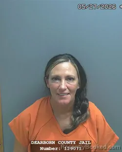 Mugshot of KATHRYN MICHELLE BATCHELOR booked in Dearborn County, Indiana on May 27, 2026