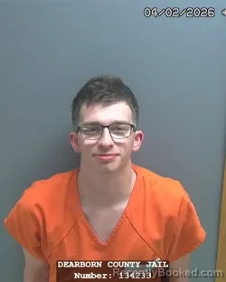 Mugshot of WHITNEY ALLEN WOODS booked in Dearborn County, Indiana on April 2, 2026