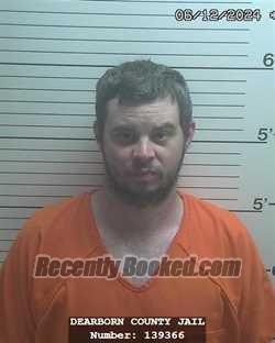 Booking photo from Dearborn County, Indiana