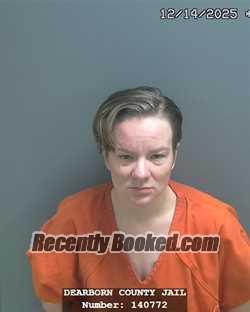 Booking photo from Dearborn County, Indiana