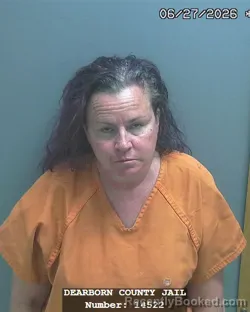 Mugshot of BRANDY ANNE BLACK booked in Dearborn County, Indiana on June 27, 2026