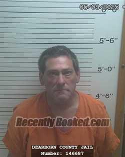 Booking photo from Dearborn County, Indiana