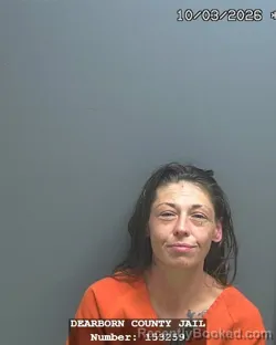 Mugshot of Laci Wayne Holt booked in Dearborn County, Indiana on October 3, 2026