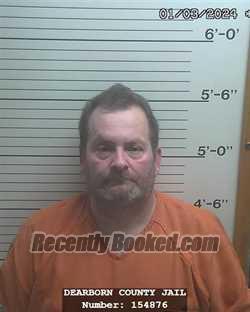 Booking photo from Dearborn County, Indiana