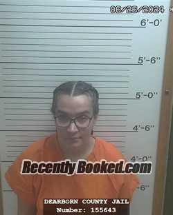 Booking photo from Dearborn County, Indiana