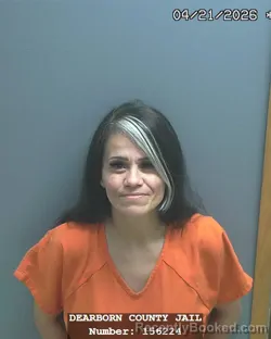 Mugshot of ANNA MARIE MALONEY booked in Dearborn County, Indiana on April 21, 2026