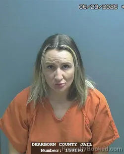 Mugshot of BREA MARIE PARROTT booked in Dearborn County, Indiana on June 23, 2026