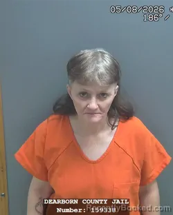 Mugshot of KATHY JO CABALLERO booked in Dearborn County, Indiana on May 8, 2026
