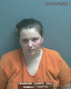 Mugshot of ROXANN JOURNEE BOATMAN booked in Dearborn County, Indiana on June 30, 2026