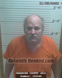 Booking photo from Dearborn County, Indiana