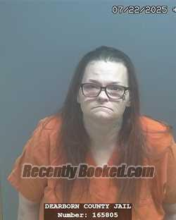 Booking photo from Dearborn County, Indiana