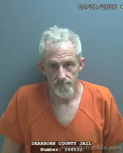 Mugshot of PAUL ERIC REID booked in Dearborn County, Indiana on May 21, 2026