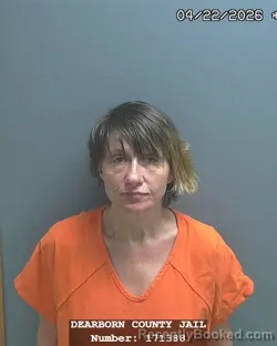 Mugshot of KIMBERLY DAWN SMITHA booked in Dearborn County, Indiana on April 22, 2026