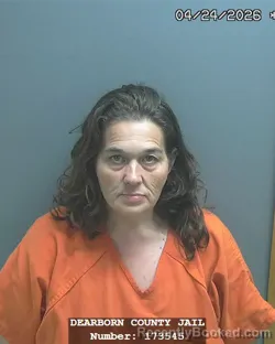 Mugshot of SHANNA M SLACK booked in Dearborn County, Indiana on April 24, 2026