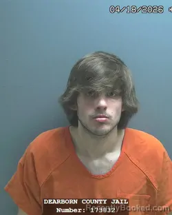 Mugshot of RILEY HAROLD TIMOTHY SMITH booked in Dearborn County, Indiana on April 18, 2026