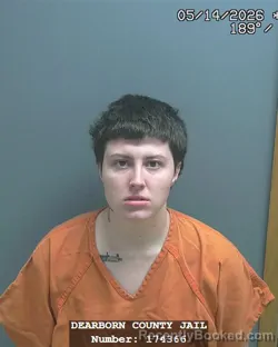 Mugshot of NICHOLE ALOYSIUS THORNTON booked in Dearborn County, Indiana on May 14, 2026