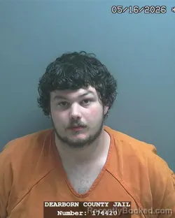 Mugshot of CHANCE PAUL WALSH booked in Dearborn County, Indiana on May 16, 2026