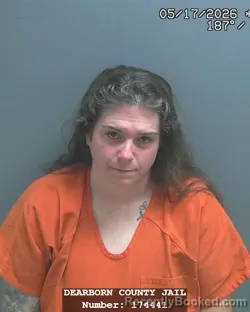 Mugshot of KATHLEEN LEE TURNER booked in Dearborn County, Indiana on May 17, 2026
