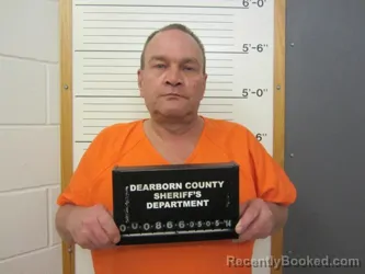 Mugshot of STEVEN DONALD BACHMANN booked in Dearborn County, Indiana on July 16, 2026