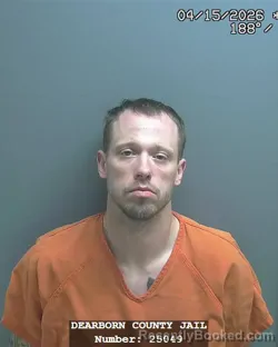 Mugshot of MICHAEL JOE POOR booked in Dearborn County, Indiana on April 15, 2026
