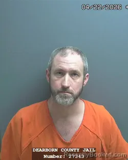 Mugshot of GERALD ARTHUR COCHRAN booked in Dearborn County, Indiana on April 22, 2026