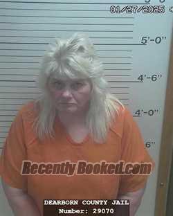 Booking photo from Dearborn County, Indiana