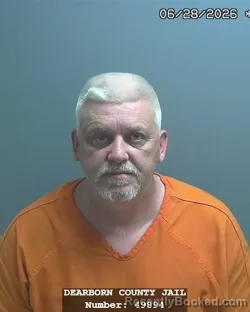 Mugshot of CHARLES EDWARD BILLINGSLEY booked in Dearborn County, Indiana on June 28, 2026