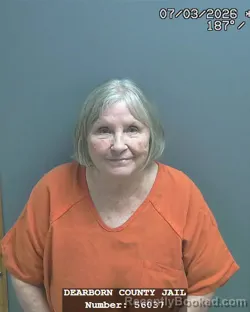 Mugshot of BLASE ANN FUGITT booked in Dearborn County, Indiana on July 3, 2026