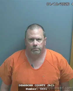 Mugshot of SHAWN JOSEPH LACK booked in Dearborn County, Indiana on April 10, 2026