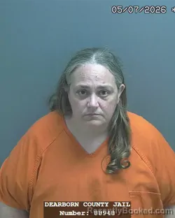 Mugshot of NICOLE ROSE HORNBERGER booked in Dearborn County, Indiana on May 7, 2026