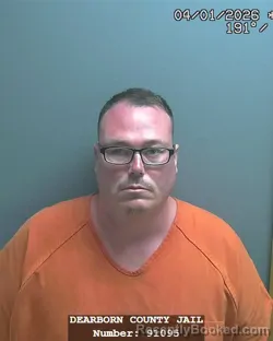 Mugshot of JOSHUA MICHAEL IVEY booked in Dearborn County, Indiana on April 1, 2026