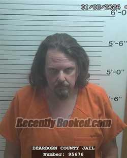 Booking photo from Dearborn County, Indiana