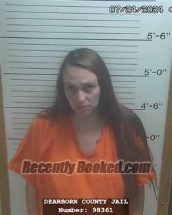 Booking photo from Dearborn County, Indiana