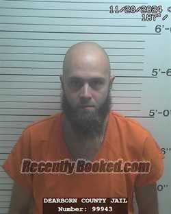 Booking photo from Dearborn County, Indiana