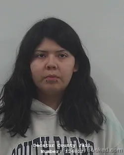 Mugshot of ABIGAIL HERNANDEZ booked in Decatur County, Indiana on March 16, 2026